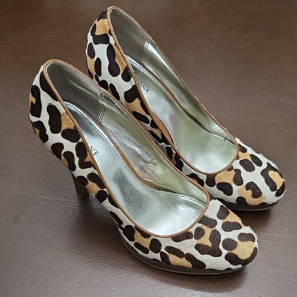 ALFANI platform Leopard Print Women's Heels Sz 9‎